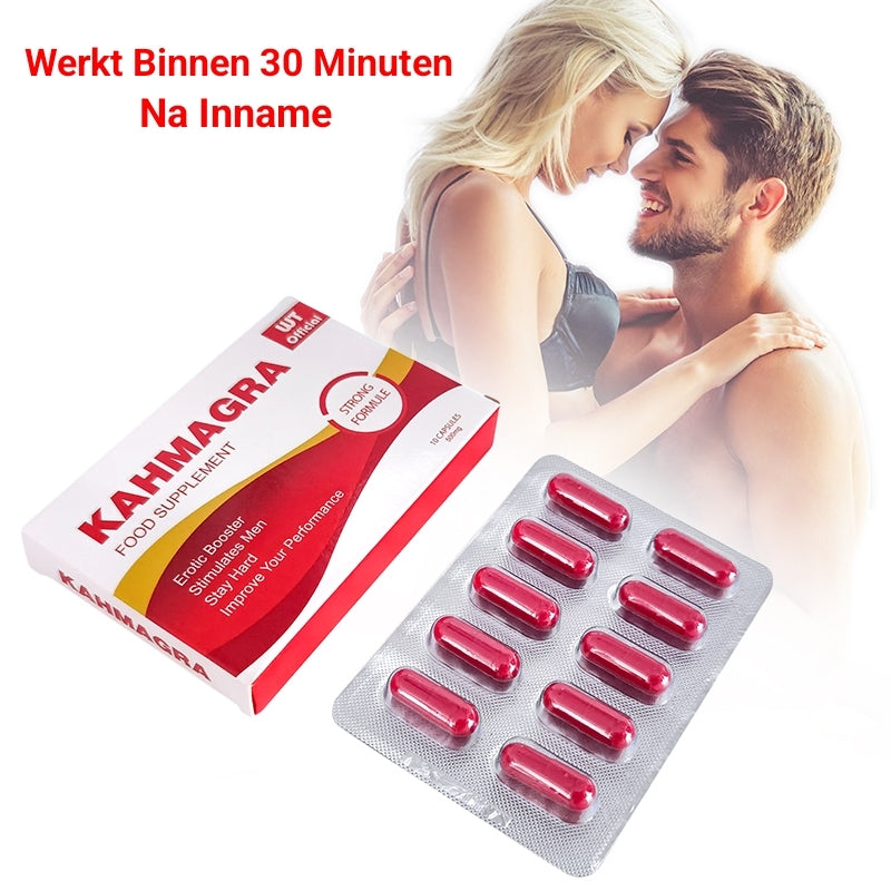 Kahmagra 10 Capsules | Erectiepillen voor mannen | Natuurlijke erectiepil