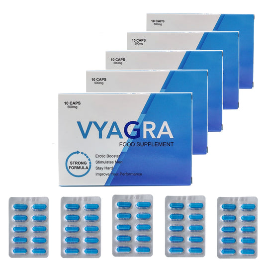 Vyagra 50 caps 500 mg | Extra Sterke Erectiepillen - Erectiepillen voor mannen - Natuurlijk - Vyagra