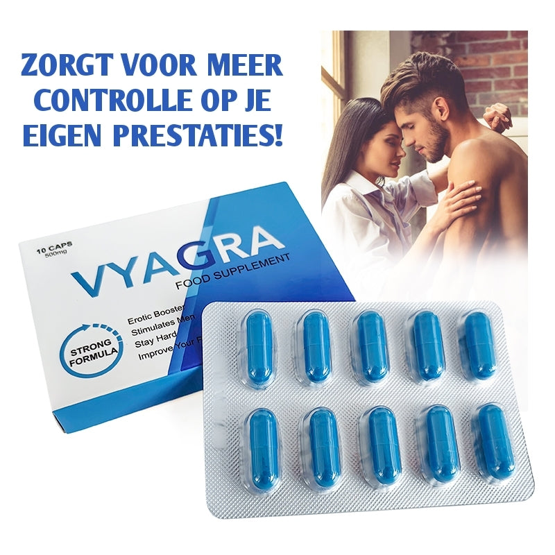 Vyagra 10 caps 500 mg | Extra Sterke Erectiepillen - Erectiepillen voor mannen - Natuurlijk - Vyagra