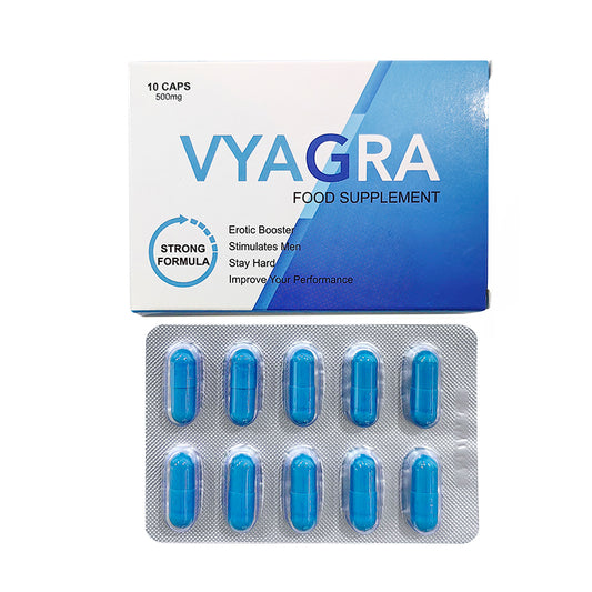 Vyagra 10 caps 500 mg | Extra Sterke Erectiepillen - Erectiepillen voor mannen - Natuurlijk - Vyagra
