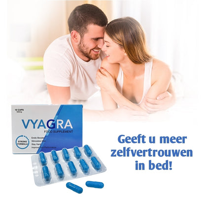 Vyagra 10 caps 500 mg | Extra Sterke Erectiepillen - Erectiepillen voor mannen - Natuurlijk - Vyagra