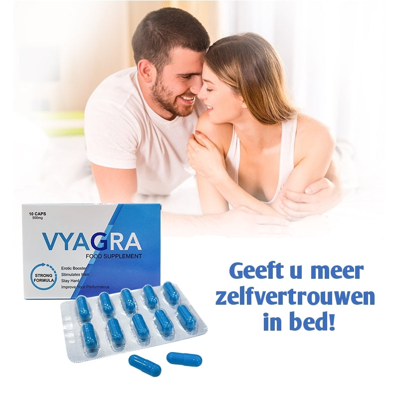 Vyagra 3 x 10 Caps 500mg - Extra Sterke Erectiepillen Voor Mannen - Natuurlijk